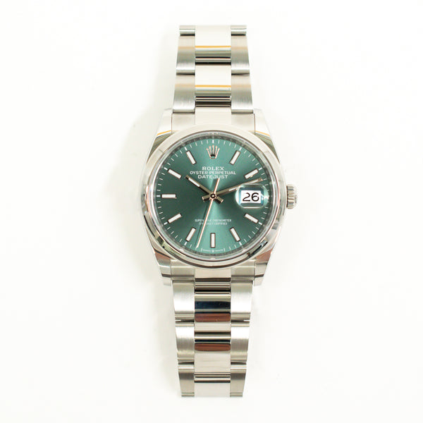 Rolex Datejust 126200 Green Dial Jun 2025