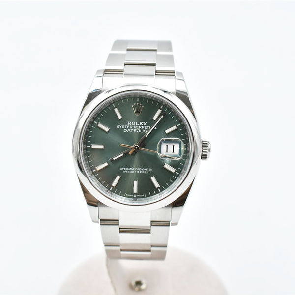 Rolex Datejust 126200 Mint Green Dial Jun 2023