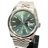 Rolex Datejust 126200 Mint Green Dial Mar 2025