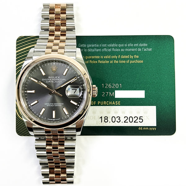 Rolex Datejust 126201 Slate Dial Mar 2025