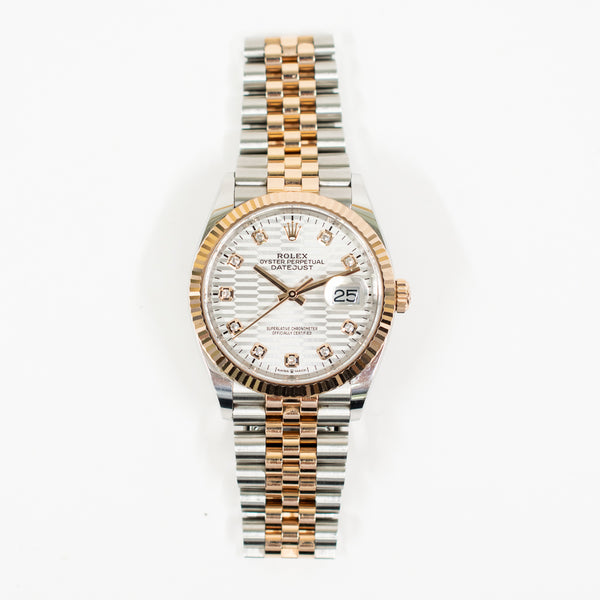 Rolex Datejust 126231G Slate Fluted Diamond Dial Jun 2023
