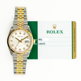 Rolex Datejust 126233G Silver Jubilee Diamond Dial Jun 2018