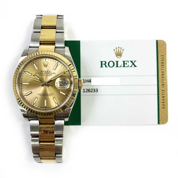 Rolex Datejust 126233 Champagne Dial Feb 2020 2