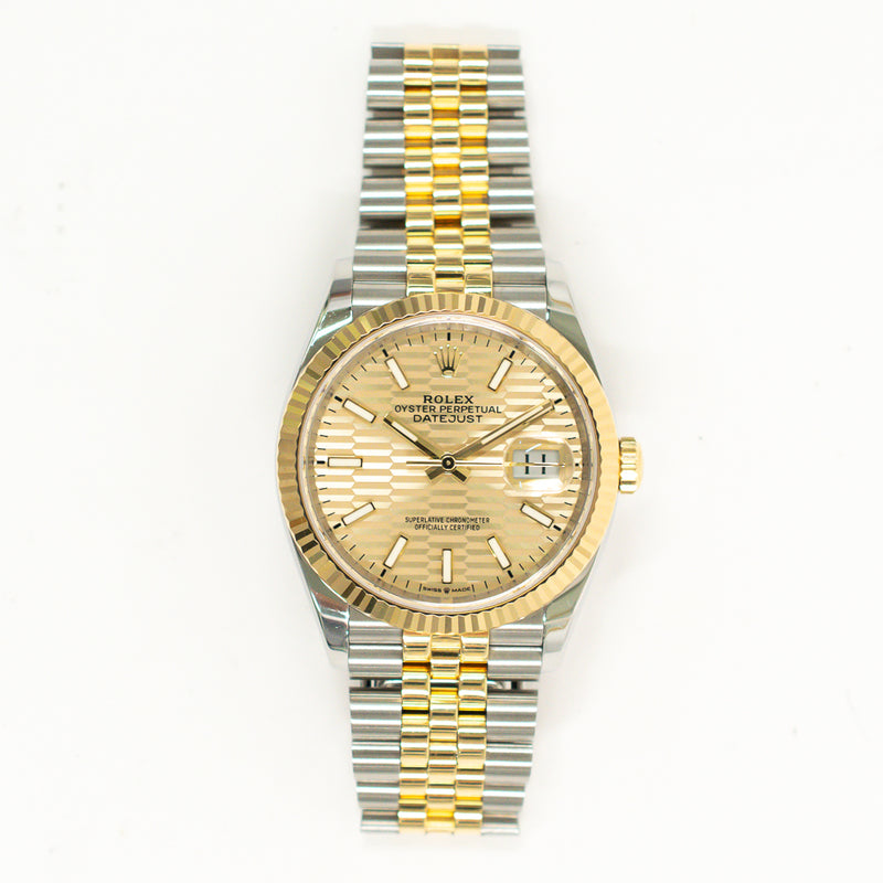 Rolex Datejust 126233 Champagne Fluted Dial Mar 2022
