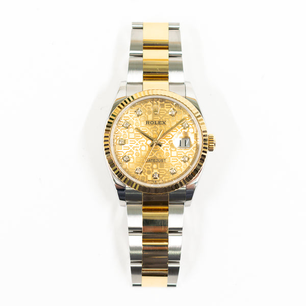 Rolex Datejust 126233 Champagne Jubilee Diamond Dial Oct 2019