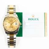 Rolex Datejust 126233 Champagne Jubilee Diamond Dial Oct 2019