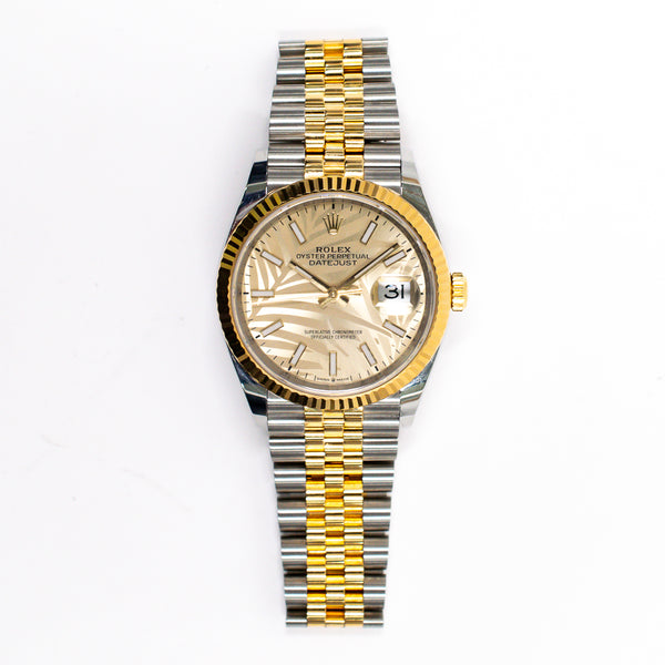 Rolex Datejust 126233 Champagne Palm Motíf Feb 2019