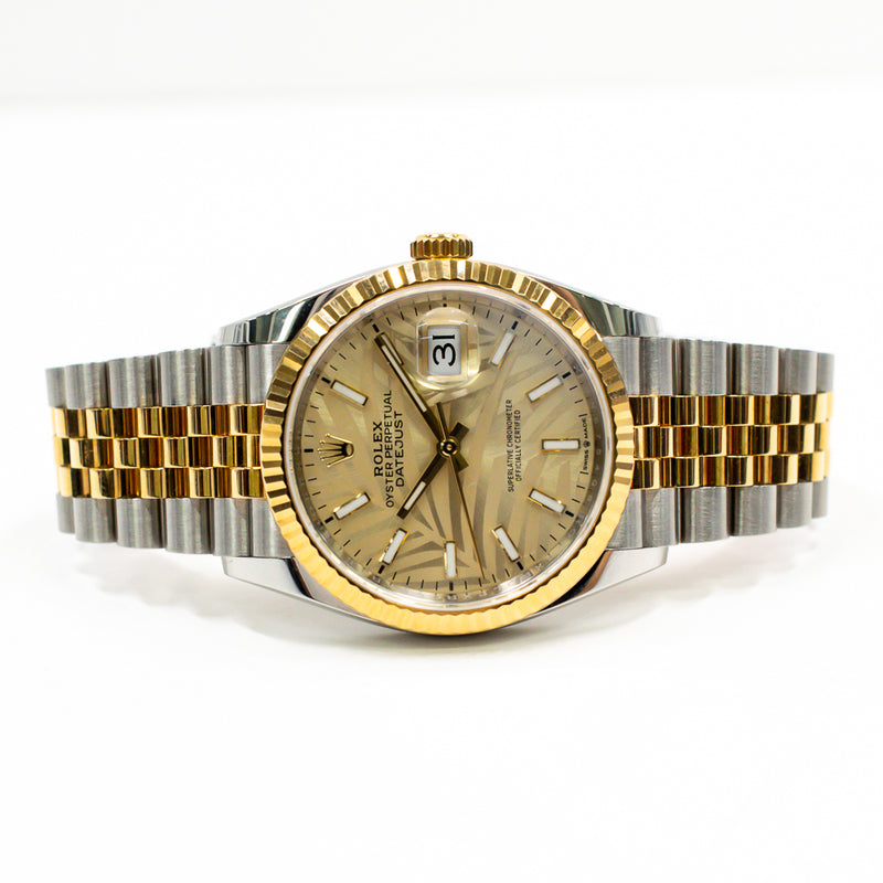 Rolex Datejust 126233 Champagne Palm Motíf Feb 2019