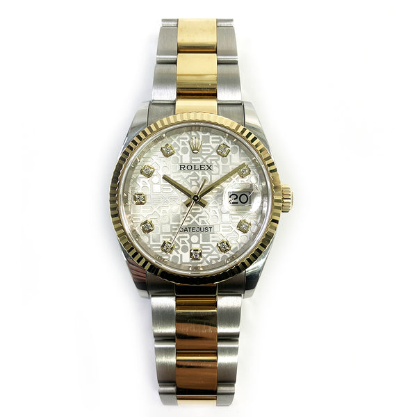 Rolex Datejust 126233 Silver Diamond Dial May 2021