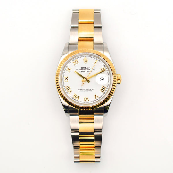 Rolex Datejust 126233 White Roman Dial Sep 2018