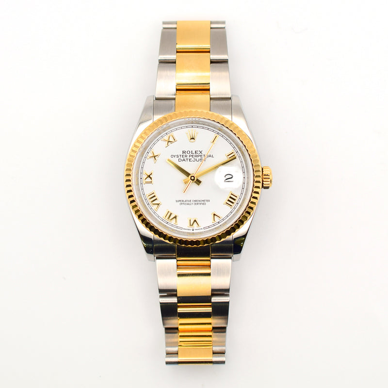 Rolex Datejust 126233 White Roman Dial Sep 2018