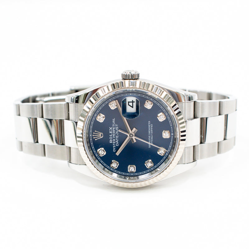 Rolex Datejust 126234G Blue Diamond Dial Sep 2022