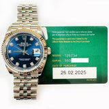 Rolex Datejust 126234 Blue Diamond Dial Feb 2025