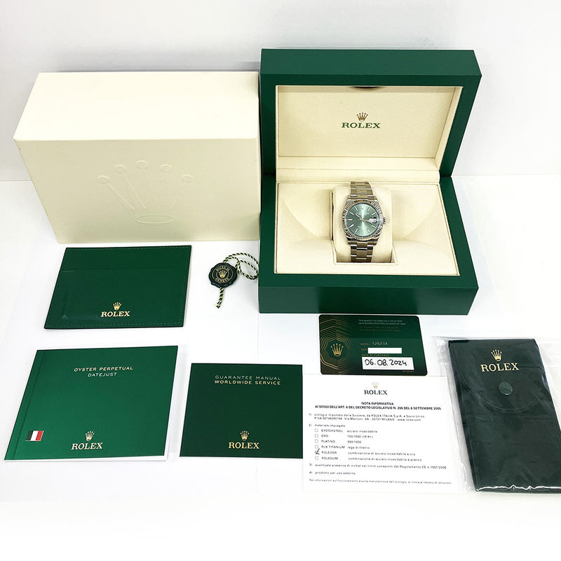 Rolex Datejust 126234 Green Dial Aug 2024