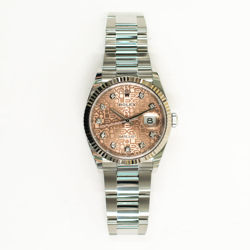 Rolex Datejust 126234 Pink Jubilee Diamond Dial Jul 2020