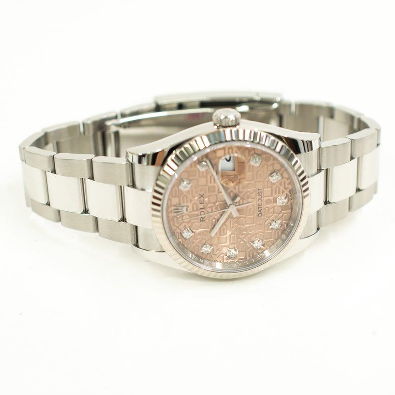 Rolex Datejust 126234 Pink Jubilee Diamond Dial Jul 2020