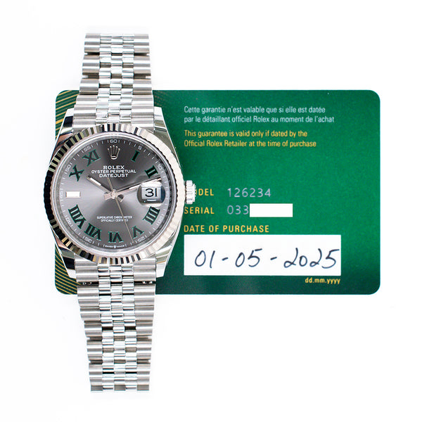 Rolex Datejust 126234 Wimbledon Dial May 2025