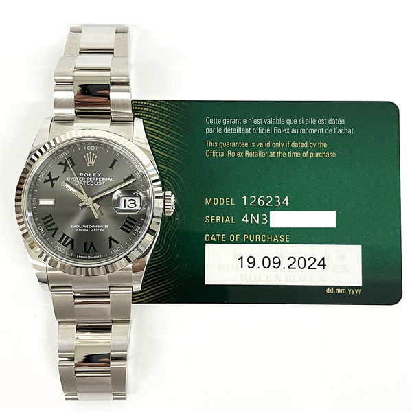 Rolex Datejust 126234 Wimbledon Dial Sep 2024