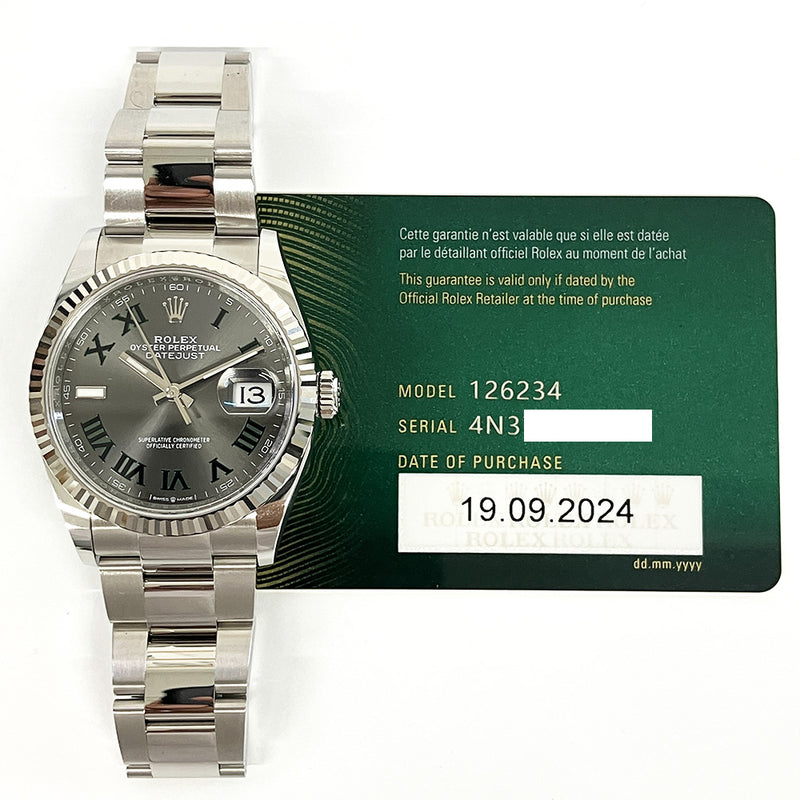 Rolex Datejust 126234 Wimbledon Dial Sep 2024