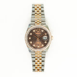 Rolex Datejust 126281RBR Chocolate Jubilee Diamond Dail Mar 2018