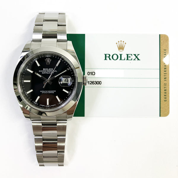 Rolex Datejust 126300 Black Dial May 2018