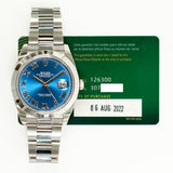 Rolex Datejust 126300 Blue Dial Aug 2022
