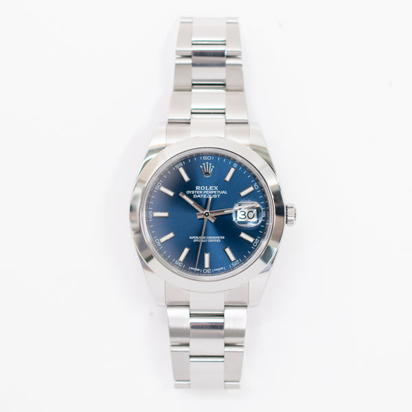 Rolex Datejust 126300 Blue Dial Jul 2017
