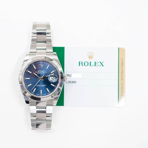 Rolex Datejust 126300 Blue Dial Jul 2017