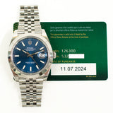 Rolex Datejust 126300 Blue Dial Jul 2024