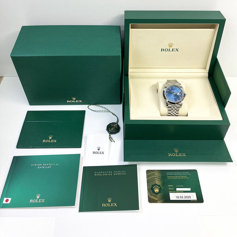 Rolex Datejust 126300 Blue Dial Mar 2025