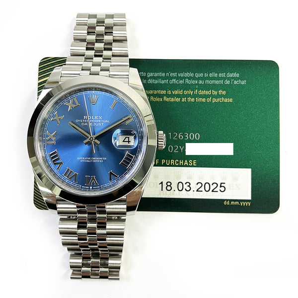 Rolex Datejust 126300 Blue Dial Mar 2025