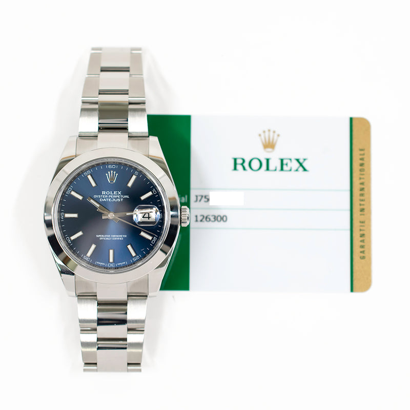 Rolex Datejust 126300 Blue Dial May 2019