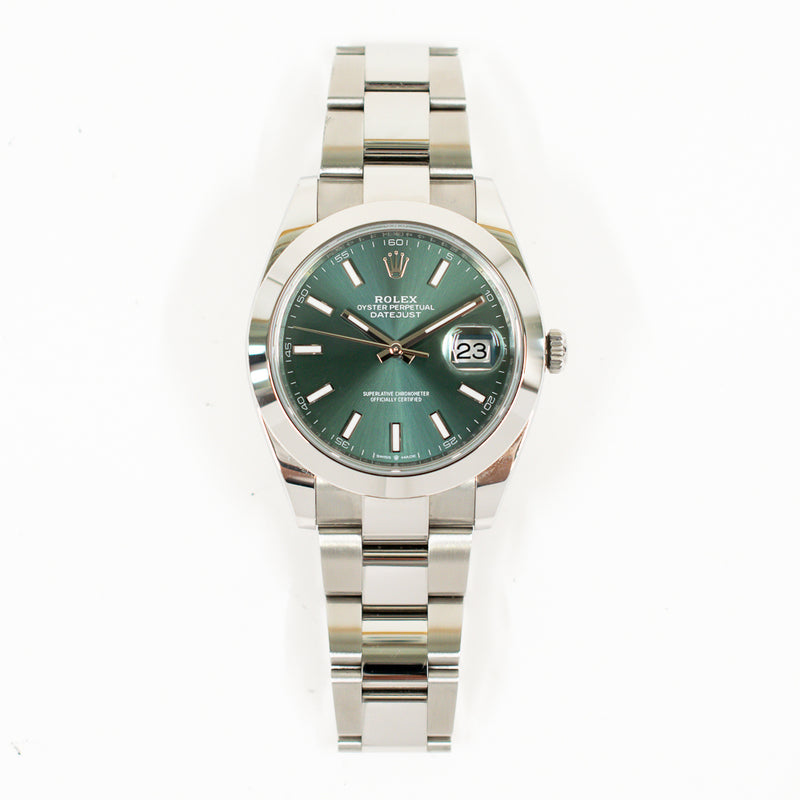 Rolex Datejust 126300 Green Dial Apr 2025