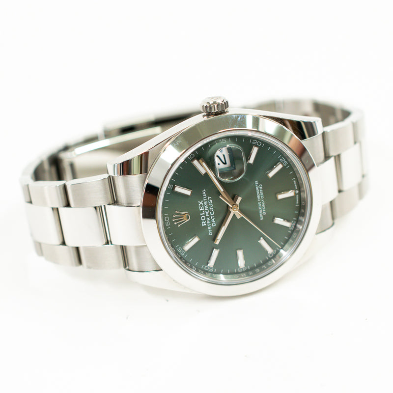 Rolex Datejust 126300 Green Dial Apr 2025