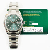 Rolex Datejust 126300 Green Dial Apr 2025