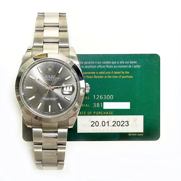 Rolex Datejust 126300 Slate Dial Jan 2023
