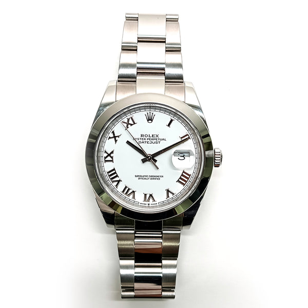 Rolex Datejust 126300 White Roman Dial Jun 2019