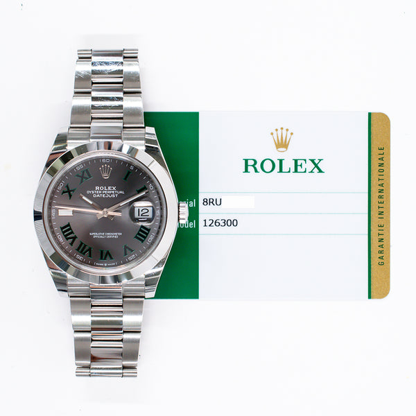 Rolex Datejust 126300 Wimbledon Dial Mar 2019