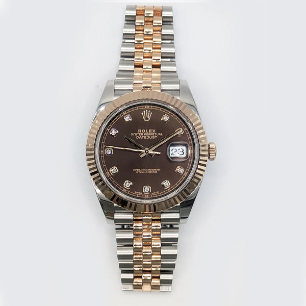Rolex Datejust 126331 Chocolate Diamond Dial Apr 2017