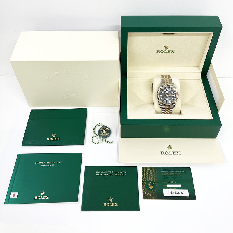 Rolex Datejust 126331 Slate Fluted Dial May 2023
