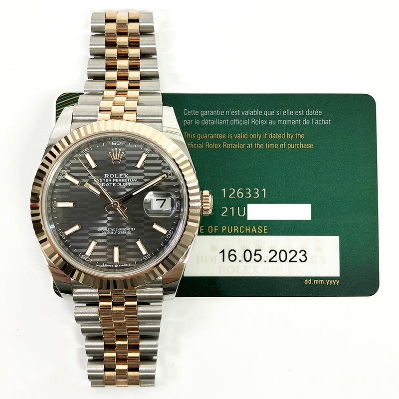 Rolex Datejust 126331 Slate Fluted Dial May 2023