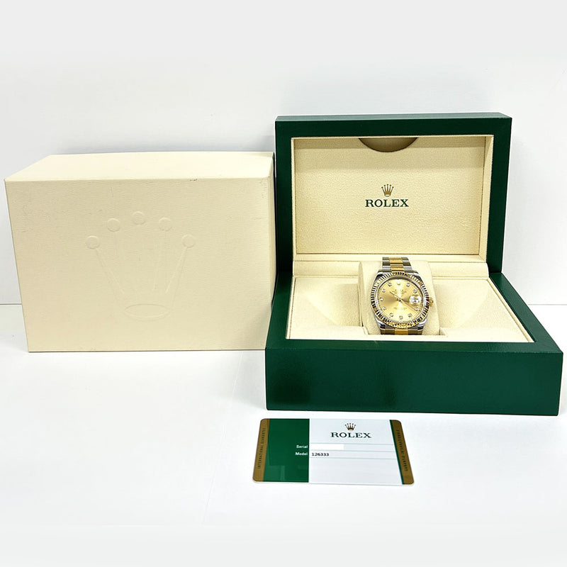 Rolex Datejust 126333G Champagne Diamond Dial Nov 2019