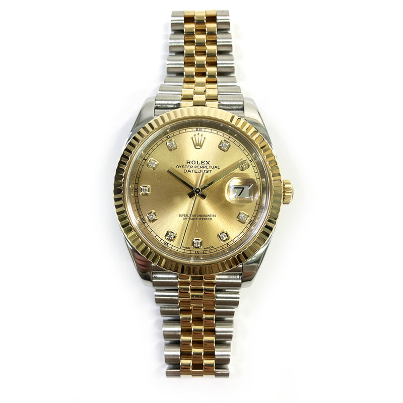 Rolex Datejust 126333 Champagne Diamond Dial Jun 2017