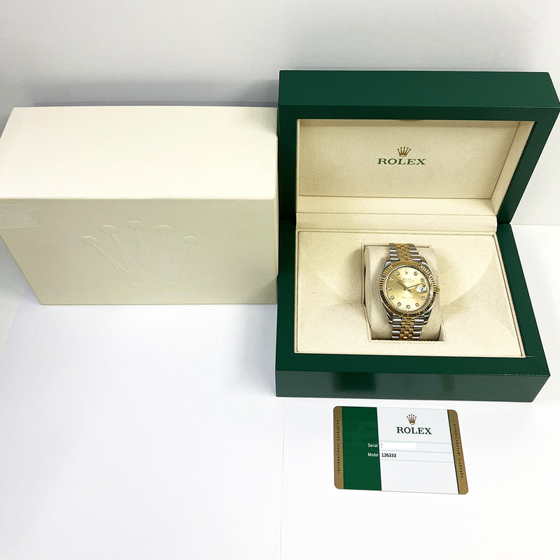 Rolex Datejust 126333 Champagne Diamond Dial Jun 2017