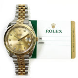 Rolex Datejust 126333 Champagne Diamond Dial Jun 2017