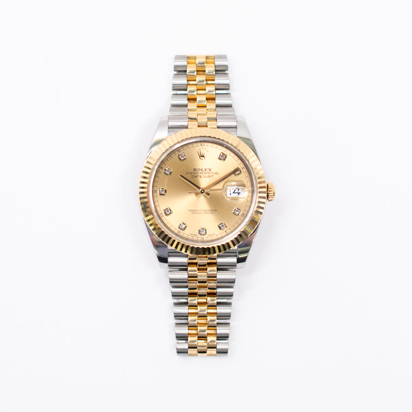 Rolex Datejust 126333 Champagne Diamond Dial May 2018