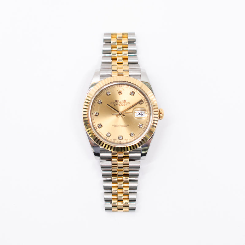 Rolex Datejust 126333 Champagne Diamond Dial May 2018
