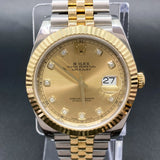 Rolex Datejust 126333 Champagne Diamond Dial May 2018