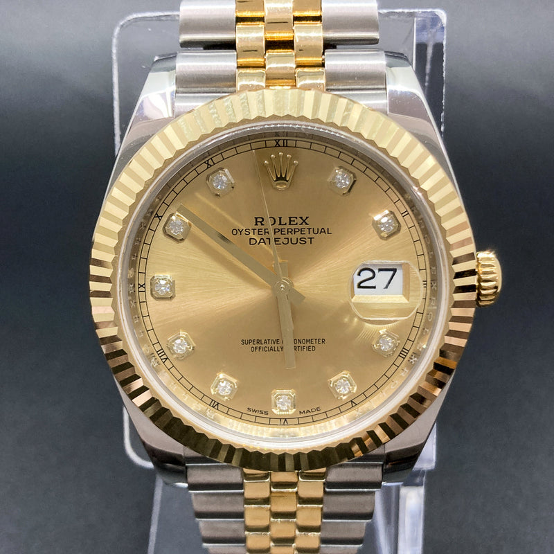 Rolex Datejust 126333 Champagne Diamond Dial May 2018