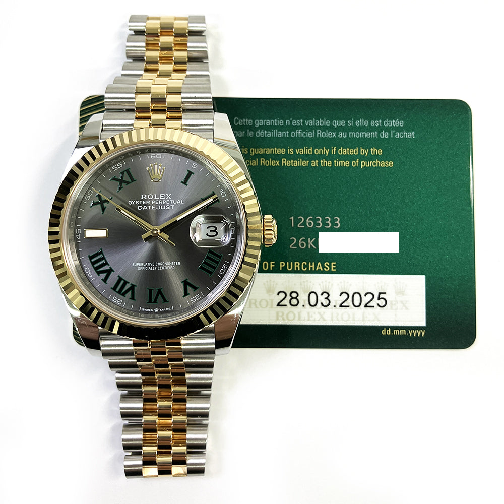 Rolex Datejust 126333 Wimbledon Dial Mar 2025 – CHRONONATION